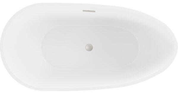 Mexen Eos самостоятелна вана 170 x 75 см, бяла, преливник четка никел - 52471707500-97