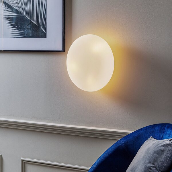 Artemide Itka стъклена стенна лампа IP65 Ø 35 cm, Затъмняване, Бял, Дневна/трапезария, Стъкло, Модерен