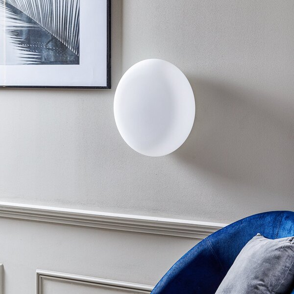 Artemide Itka стъклена стенна лампа IP65 Ø 35 cm, Затъмняване, Бял, Дневна/трапезария, Стъкло, Модерен