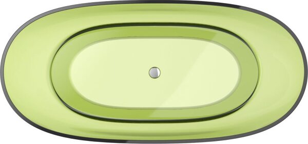 Mexen Pure лайм свободностояща прозрачна вана 170 x 80 см, хромиран затвор - 58071708012