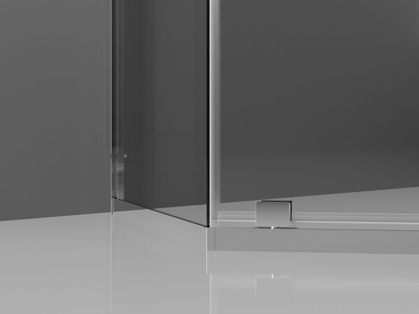Mexen Exo петстенна душкабина 80 x 80 cm, прозрачна, хром - 812-080-080-01-00