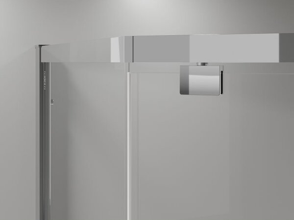 Mexen Exo петстенна душкабина 80 x 80 cm, прозрачна, хром - 812-080-080-01-00