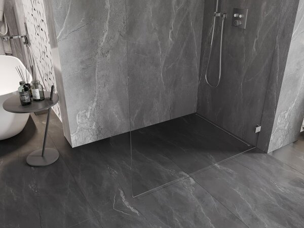 Mexen Lunar L Стенна преграда за душ Walk-in дясна 50 x 200 см, прозрачна 8 мм, хром - 830L-050-000-01-00-P