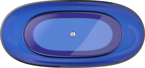 Mexen Pure сапфир самостоятелна прозрачна вана 170 x 80 см, хромирана тапа - 58071708016