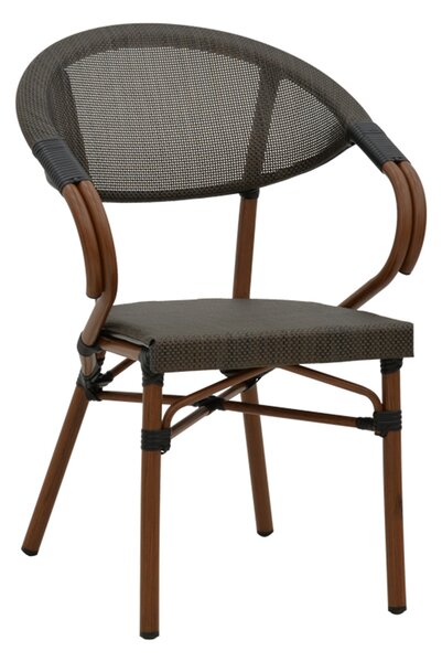 ISAIA Градински стол Черен 289-000002
