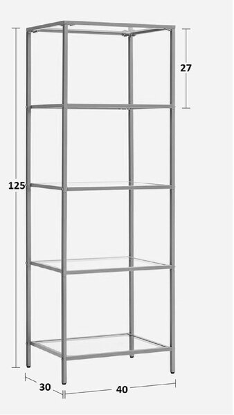 Подов рафт Letus Pako Pako World Golden 40x30x125 cm