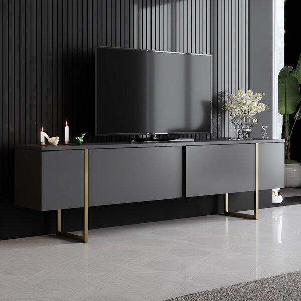 Телевизионен шкаф Luxe Antracit 180x30x50 cm