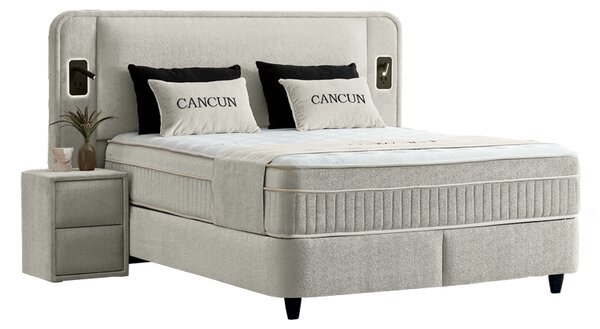 Тапицирана спалня с матрак CANCUN 160 x 200 (Лате 06)