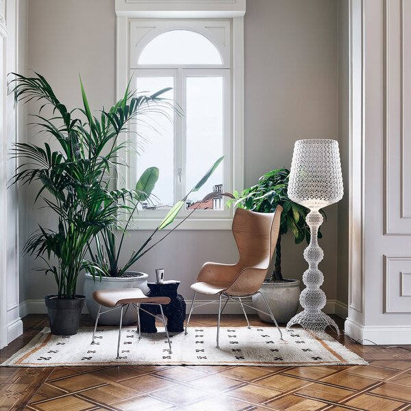 Kartell Kabuki - LED подова лампа, прозрачна, Затъмняване, Прозрачен, Дневна/трапезария, Пластмаса, Дизайн