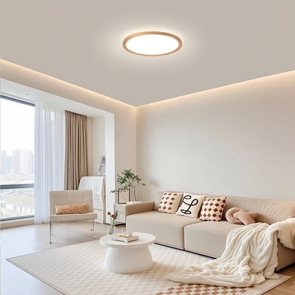Brilagi - LED таванно осветително тяло за баня ULTRA SLIM LED/18W/230V Ø 30 см розово злато IP54