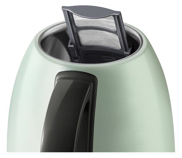 Електрическа кана BUYDEEM K640, 2400W, 1.7 л, Защита от кипене на сухо, Без BPA, LED, Светлозелен