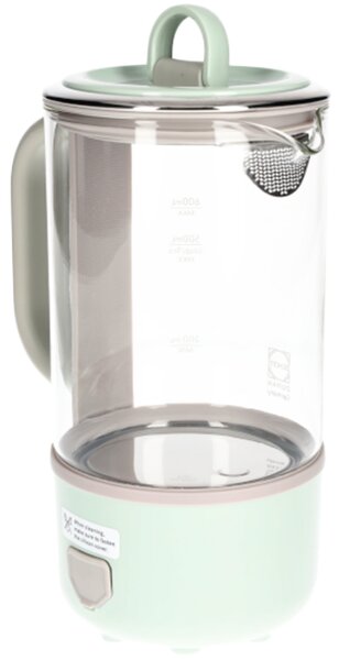 Електрическа кана BUYDEEM K314, 300W, 0.6 л, Таймер с 3 степени, 3 температурни настройки, Поддържане топло до 8 часа, Светлозелен