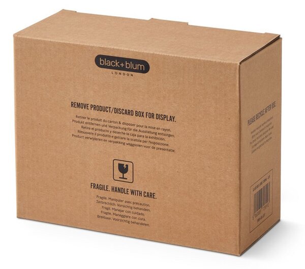 Кутия за храна Black+Blum Stack+Nest FBGR-BX-L107, 1.2 л, Правоъгълна, Подходяща за фурна, Без BPA, Боросиликатно стъкло, Сив/Червен