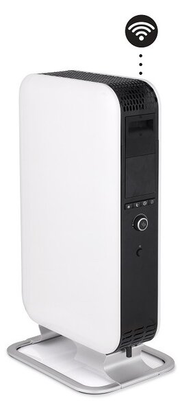 Маслен радиатор Mill Gentle Air WiFi OIL1500WIFI3, 1500W, 5-35C, Mill Heat технология, LED дисплей, Wi-Fi, Bluetooth, Бял