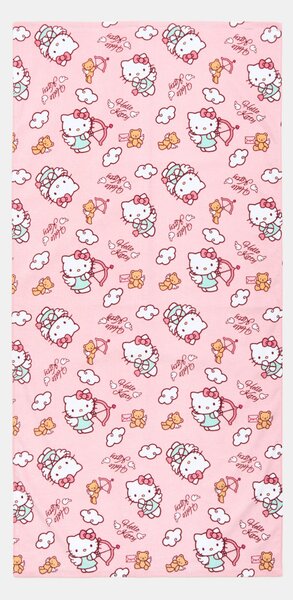 Sinsay - Хавлиена кърпа Hello Kitty - розов
