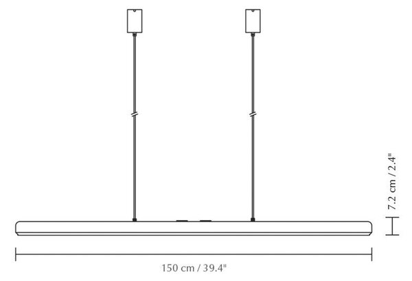 UMAGE LED висяща лампа Hazel Branch, бяла/месинг, 150 cm