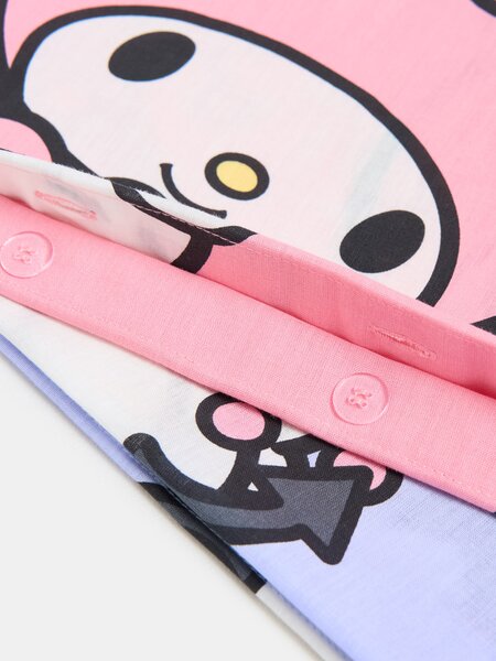 Sinsay - Памучни калъфки за възглавница Hello Kitty and Friends 2 pack - многоцветен