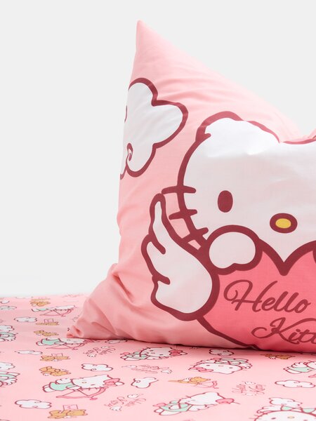 Sinsay - Комплект спално бельо от памук Hello Kitty - розов
