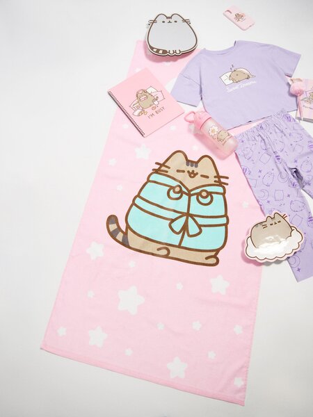 Sinsay - Хавлиена кърпа Pusheen the Cat - розов