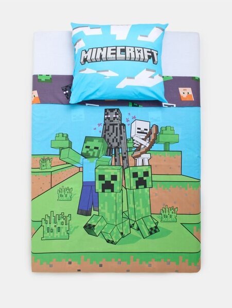 Sinsay - Комплект спално бельо от памук Minecraft - многоцветен
