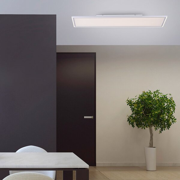 JUST LIGHT. GmbH LED панел Кант, с възможност за настройка в бяло, 121x31 cm, Затъмняване, Бял, Кухня, Пластмаса, Модерен