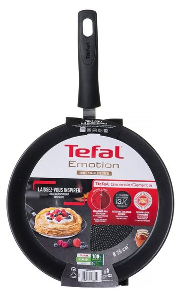 Тиган за Палачинки Tefal E3003804 Черен Неръждаема стомана Алуминий Ø 25 cm