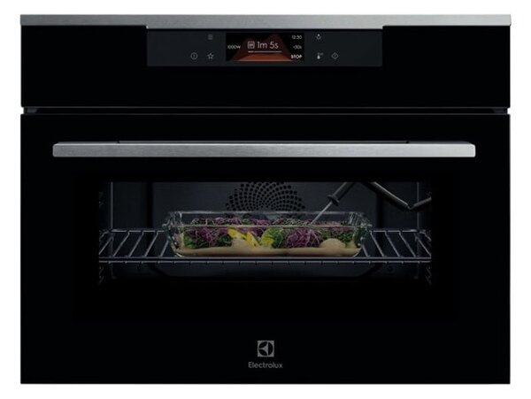 Фурна за вграждане Electrolux KVLBE09X, 44л. обем, 2 нива на печене, сонда за месо, черна