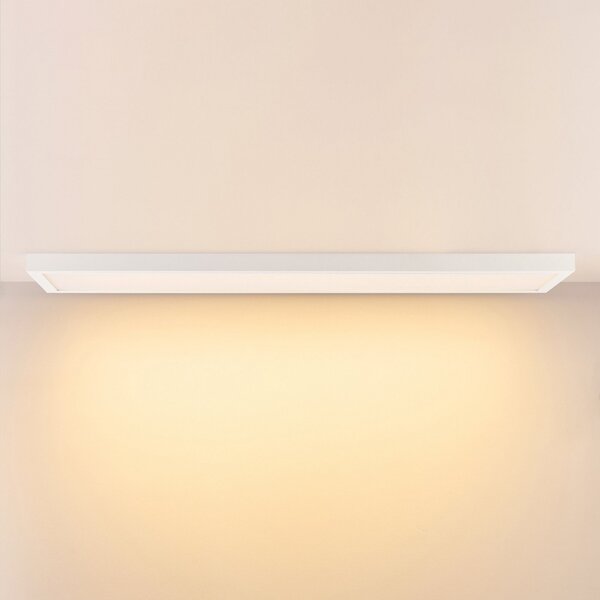 Deko-Light LED панел PRO OFFICE SANO, 153 x 33 cm, дим, бял метал CCT, Затъмняване, Бял, кабинет / офис, Алуминий