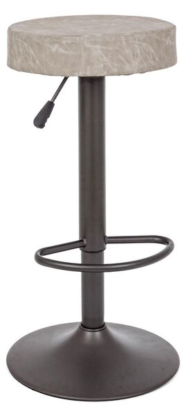 BIZZOTTO БАР СТОЛ PIPER 35X35X64-85 СВЕТЛО СИВ