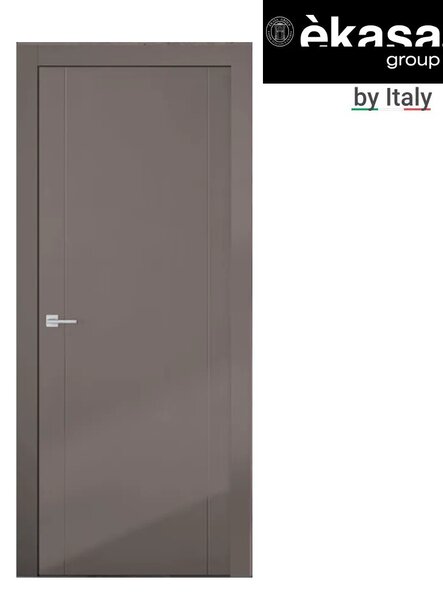 Интериорна врата с каса EKASA INCONTRI 80x210х12 см, панти, магнитна брава, дърво, антрацит