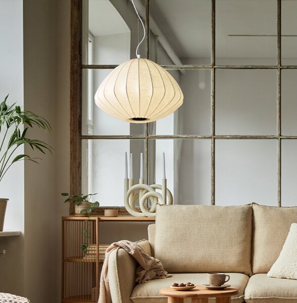 LED полилей на кабел BOLA LED/11W/230V + 1xE27/5W кремав