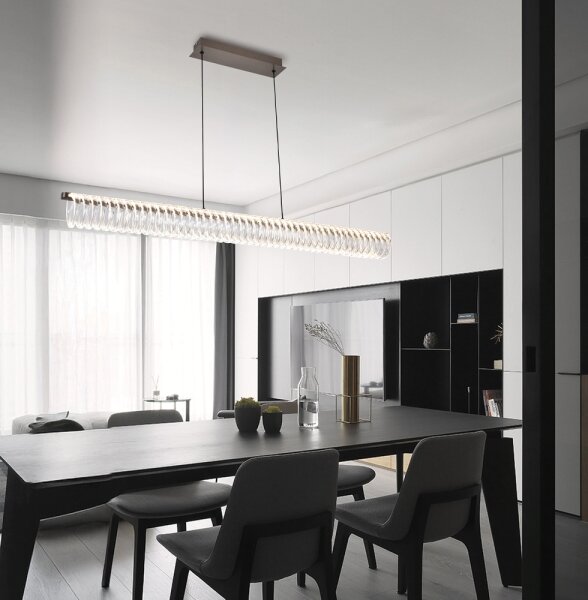 LED полилей на кабел ALBA LED/39W/230V сив/прозрачен
