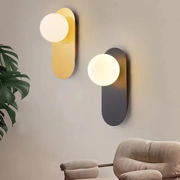 Минималистична стенна лампа TOOLIGHT Черен