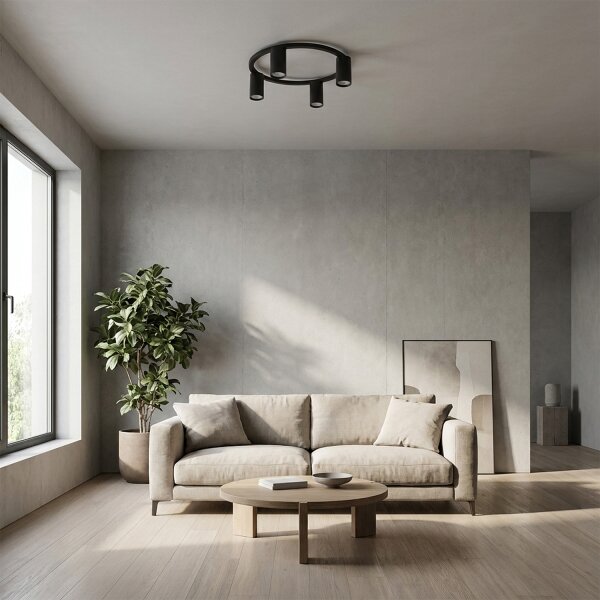 Brilagi - Таванно осветително тяло SELE 4xGU10/30W/230V черен
