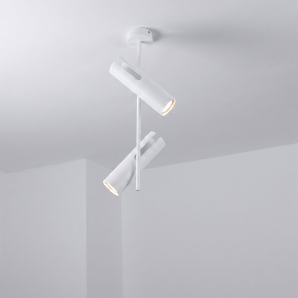 Brilagi - Висяща лампа на тръба BRANCH 2xGU10/30W/230V бяла