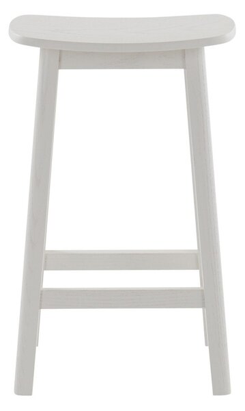 Бял бар стол от масивен ясен (височина на седалката 65 cm) Selene – Jotex
