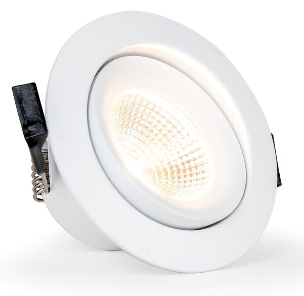 The Light Group SLC One 360° LED светлина за вграждане бяла 2 700K, Затъмняване, Бял, Дневна/трапезария, Метал, Модерен, Осветителни тела за вграждане кръгли