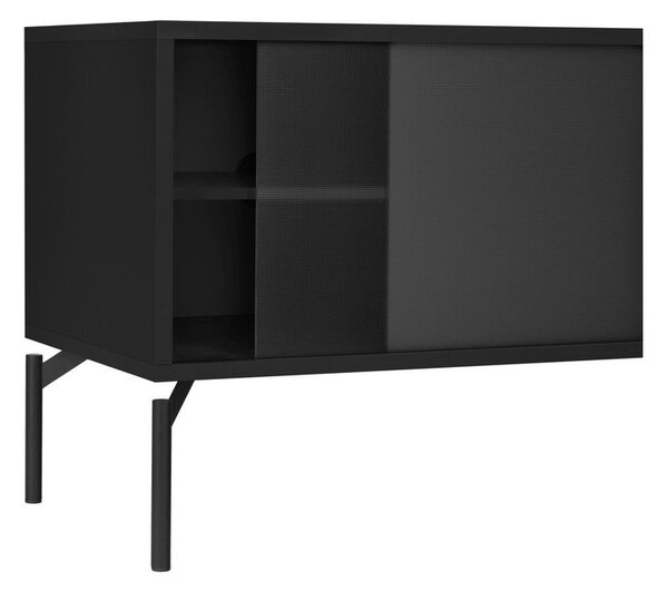 Черна маса за телевизор 116x55x42 cm Met Mini – noo.ma