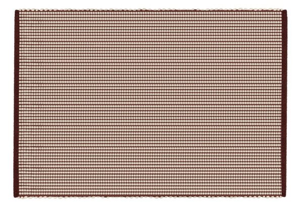 Бордо/в естествен цвят ръчно изработен вълнен килим 140x200 cm Talo – noo.ma