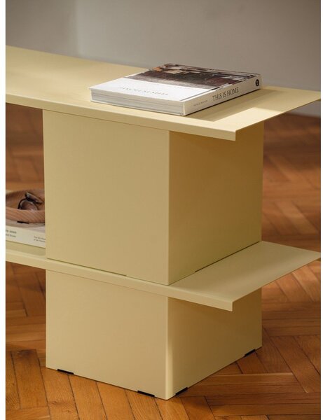 Жълт метален стелаж 160x57x37 cm Hes – noo.ma
