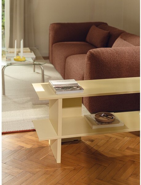 Жълт метален стелаж 160x57x37 cm Hes – noo.ma