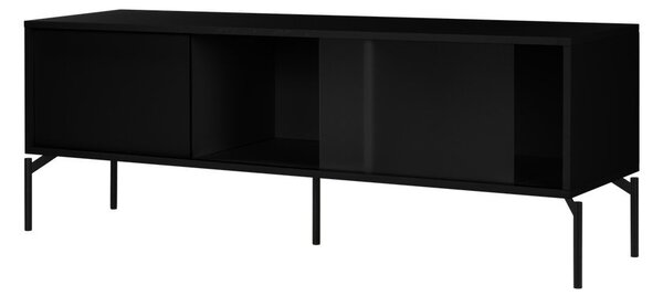 Черна маса за телевизор 160x60x42 cm Met – noo.ma