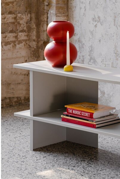 Светлосив метален стелаж 160x57x37 cm Hes – noo.ma
