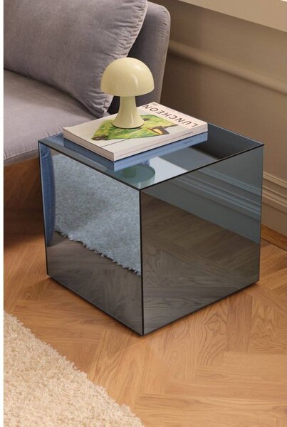Стъклена странична масичка 45,5x45,5 cm Cube – Ellos Home