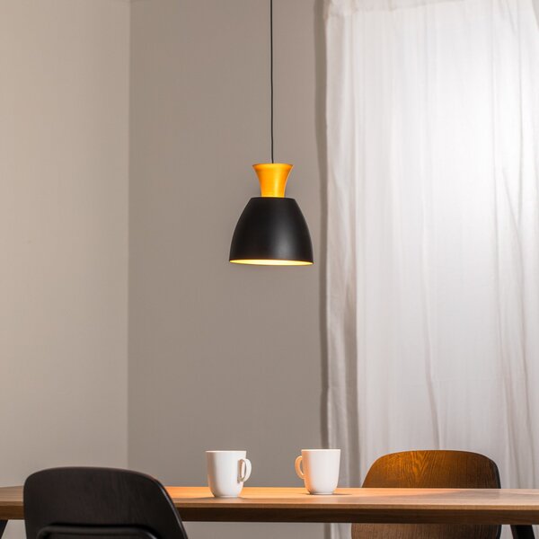 BEGA LED висящо осветление Studio Line 51229, черно/месинг, Ø 20 cm, Затъмняване, Черен, Дневна/трапезария, Алуминий