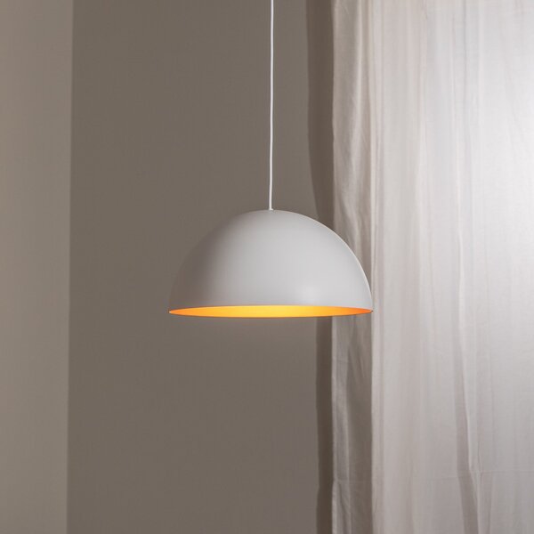 BEGA LED висящо осветление Studio Line 50996, бяло/мед, Ø 35 cm, Затъмняване, Бял, Дневна/трапезария, Алуминий
