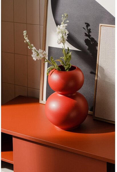 Червена керамична ваза (височина 36 cm) Tuga – noo.ma