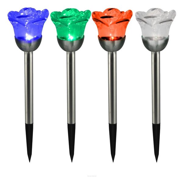 LED RGB соларна лампа ROSE LED/1,2V 100 mAh IP44