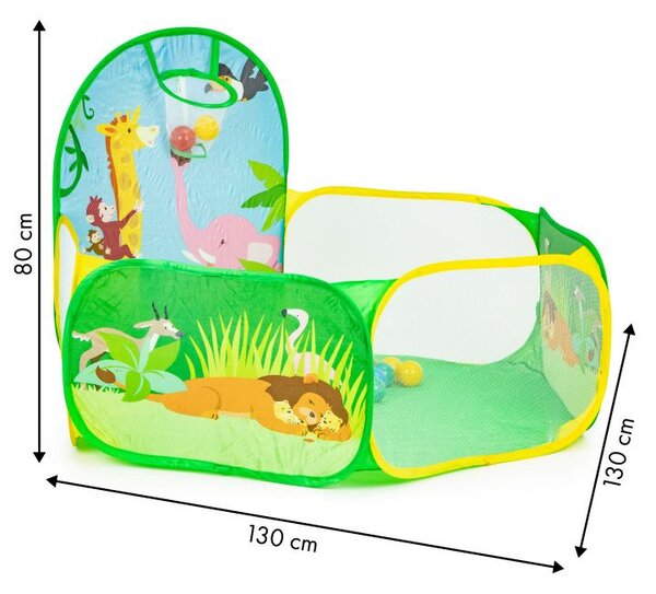 Сух басейн за деца с топки - сафари