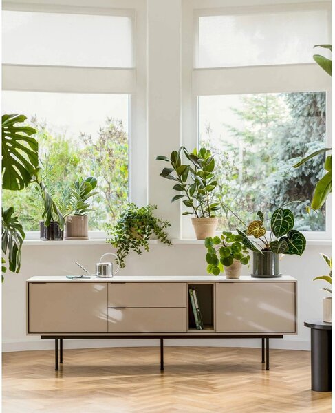 Сиво-бежова маса за телевизор 189x61x42 cm Mod – noo.ma